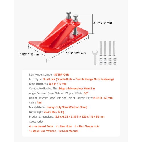 Tractor Bucket Protector 2PCS Heavy Duty Steel Bucket Edge Protectors Edge