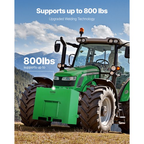 Ballast Box 3Point Category 1 Tractor Ballast of 800lbs Capacity for 2