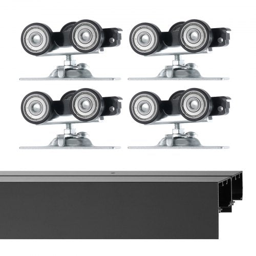 Bypass Door Hardware 4ft Heavy Duty Bypass Sliding Door Hardware Kit