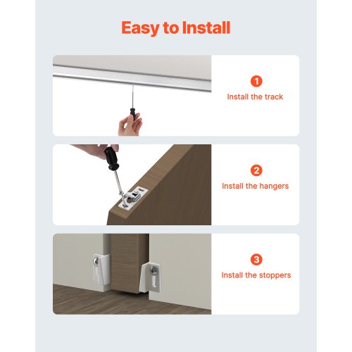 Sliding Pocket Door Hardware Track Kit 473 ft Heavy Duty Pocket Door