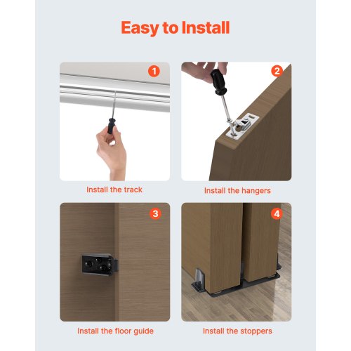Bypass Door Hardware 5ft Heavy Duty Bypass Sliding Door Hardware Kit