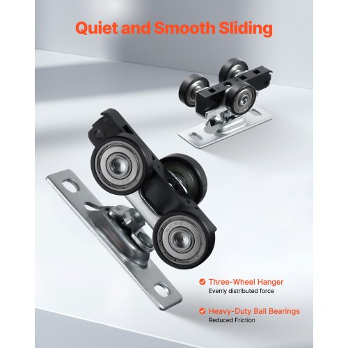 Sliding Pocket Door Hardware Track Kit 573 ft Heavy Duty Pocket Door