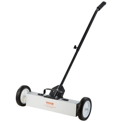 45Lbs Rolling Magnetic Sweeper with Wheels PushType Magnetic Pick Up Sweeper