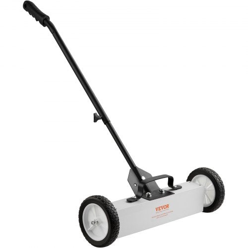 45Lbs Rolling Magnetic Sweeper with Wheels PushType Magnetic Pick Up Sweeper