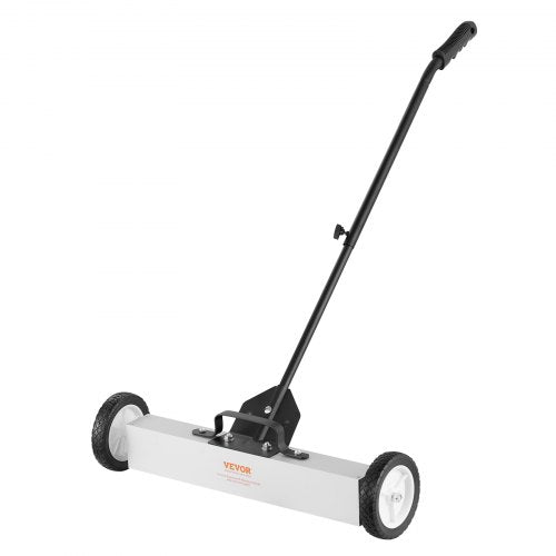 50Lbs Rolling Magnetic Sweeper with Wheels PushType Magnetic Pick Up Sweeper