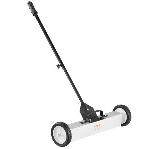 50Lbs Rolling Magnetic Sweeper with Wheels PushType Magnetic Pick Up Sweeper