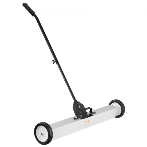 55Lbs Rolling Magnetic Sweeper with WheelsPushType Magnetic Pick Up Sweeper