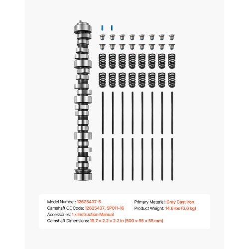 LS Truck Cam Kit 5Piece Set Includes Pushrods Springs Seals Compatible