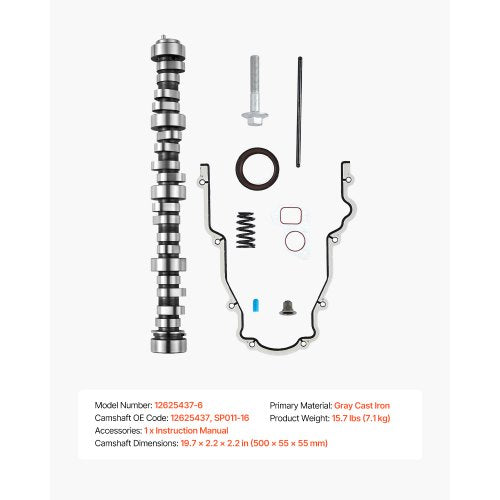 LS Truck Cam Kit 9Piece Set Includes Timing Gasket Pushrods Springs