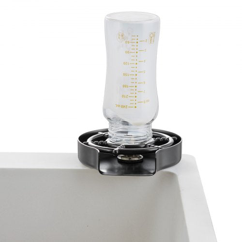 Glass Rinser 10 Powerful Spraying Jets 360° Rotating Cup Rinser for Sink