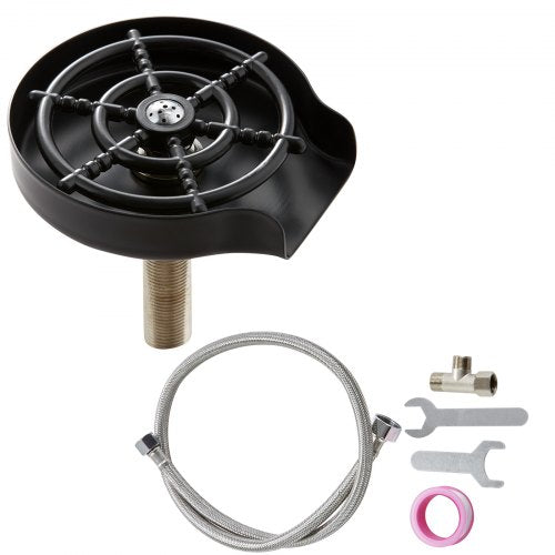 Glass Rinser 10 Powerful Spraying Jets 360° Rotating Cup Rinser for Sink