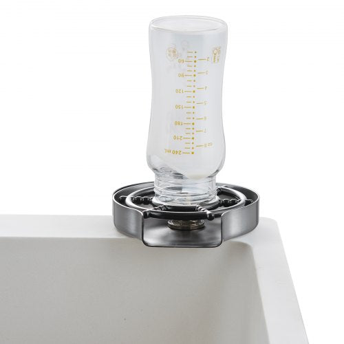 Glass Rinser 10 Powerful Spraying Jets 360° Rotating Cup Rinser for Sink