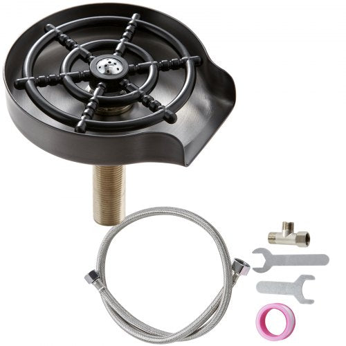 Glass Rinser 10 Powerful Spraying Jets 360° Rotating Cup Rinser for Sink