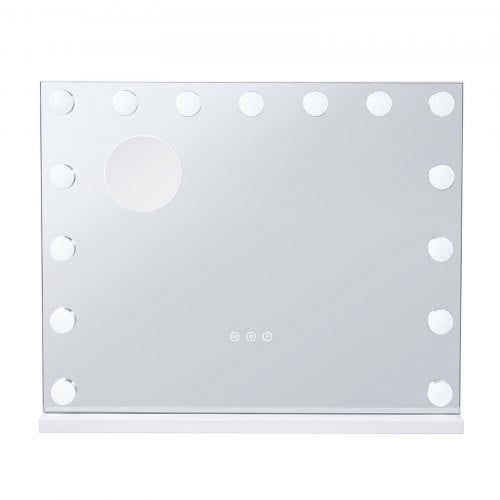 Hollywood Vanity Mirror With Lights15 Dimmable Bulbs 3 Color Lighting