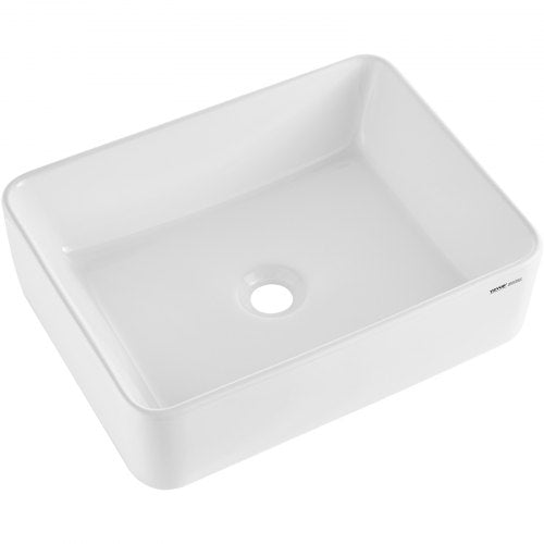 Rectangle Vessel Sink 19 x 147 Bathroom Vessel Sink Countertop White