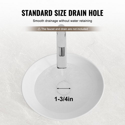 Oval Vessel Sink 16 x 134 Bathroom Vessel Sink Bowl Countertop White