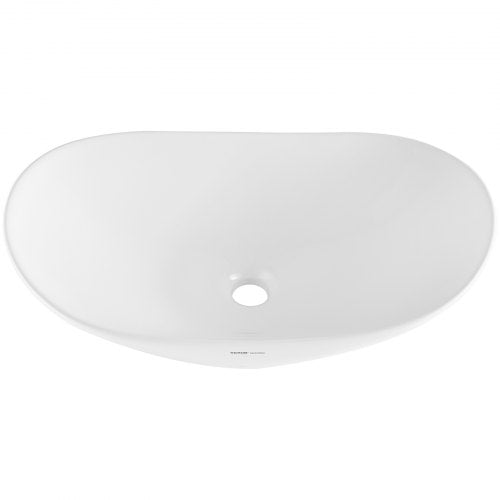 Oval Vessel Sink 233 x 142 Bathroom Vessel Sink Bowl Countertop White