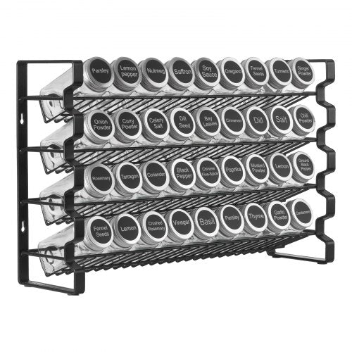 Spice Rack Organizer for Cabinet Spice Organizer with 36 Empty Spice Jars
