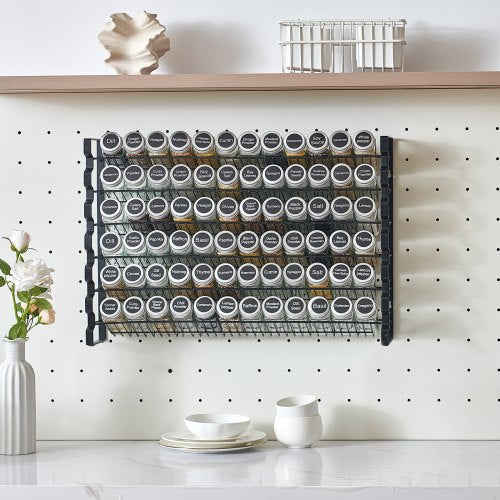 Spice Rack Organizer for Cabinet Spice Organizer with 72 Empty Spice Jars