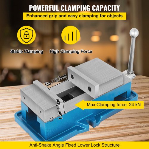 5 SuperLock Vise For NCCNC Machines Bench Clamp Vise High Precision Vise