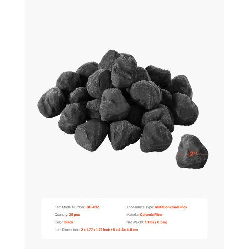 Lava Rocks 1220 inch 25 Pcs Fire Stones Lava Rocks For Fire Pit