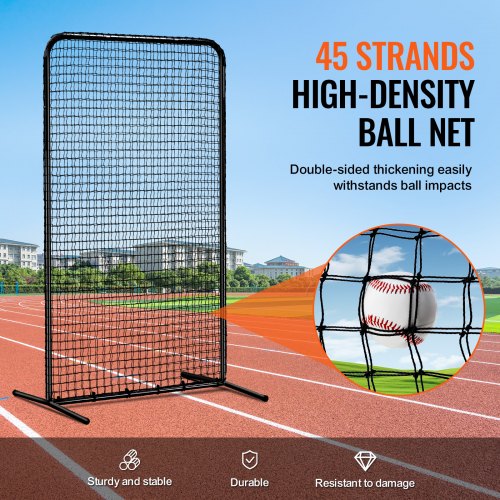 I Screen Baseball for Batting Cage 7x4 ft Baseball Softball Safety Screen