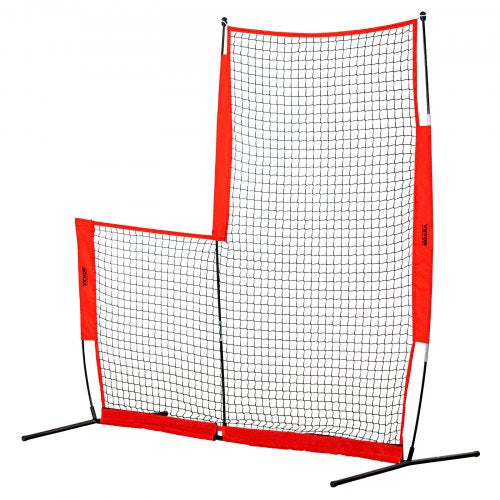 L Screen Baseball for Batting Cage 7x7 ft Baseball Softball Safety