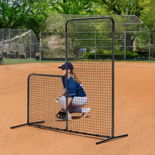 L Screen Baseball for Batting Cage 7x7 ft Baseball Softball Safety Screen