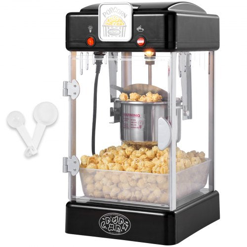 Popcorn Maker 300W Popcorn Popper Machine 25 Oz Kettle Makes 4 QT per Batch
