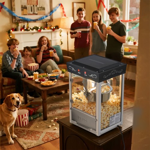 Popcorn Machine 8oz Stainless Steel Kettle 800W Commercial Countertop 1