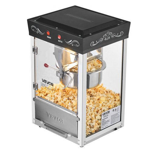 Popcorn Machine 8oz Stainless Steel Kettle 800W Commercial Countertop 1