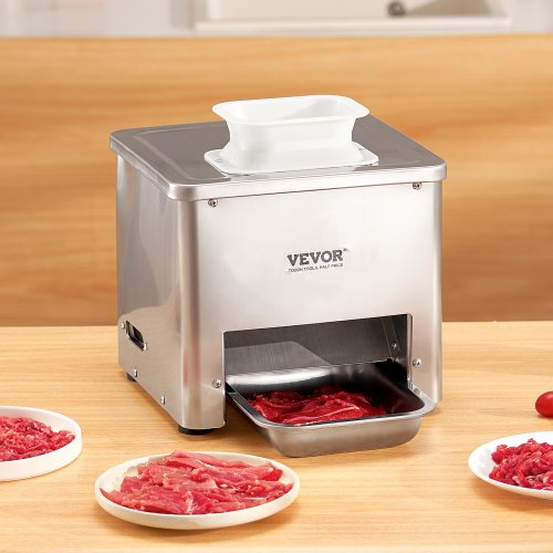 Meat Cutter Machine 550W Meat Slicer 350 lbh Commercial Meat Cutting