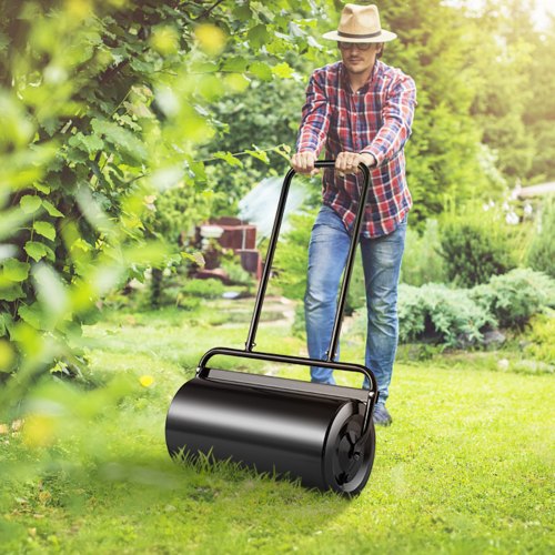 Lawn Roller 13 Gallon SandWater Filled Yard Roller Steel Sod Roller