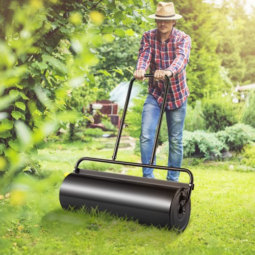 Lawn Roller 17 Gallon SandWater Filled Yard Roller Steel Sod Roller