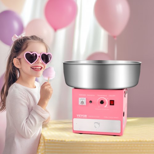 Electric Cotton Candy Machine 1000W Commercial Candy Floss Maker with 205