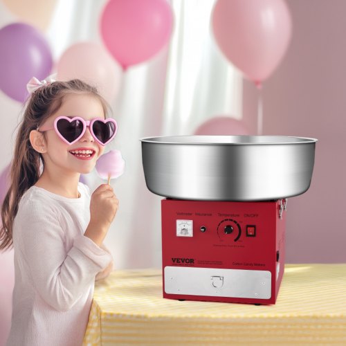 Electric Cotton Candy Machine 1000W Commercial Candy Floss Maker with 205