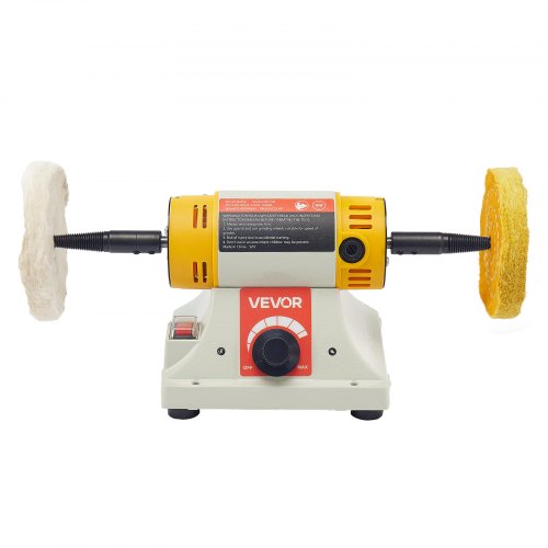 Bench Buffer Polisher 12HP Polishing and Buffing Machine to 8000RPM