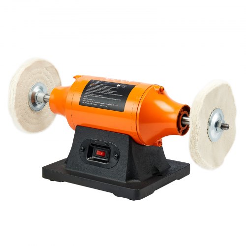 34HP Bench Buffer Polisher 8inch Bench Polishing Buffing Machine 3450RPM