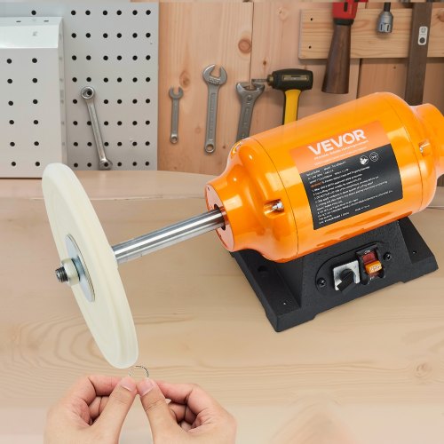 12HP Bench Buffer Polisher 8inch Bench Polishing Buffing Machine