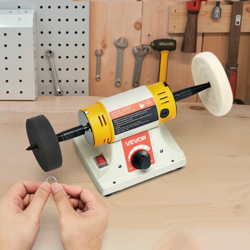 Bench Buffer Polisher 12HP Polishing Buffing Machine to 8000RPM