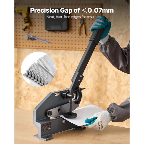 Sheet Metal Shear 6 in Manual Hand Plate Shear Heavy Duty Mounting Type