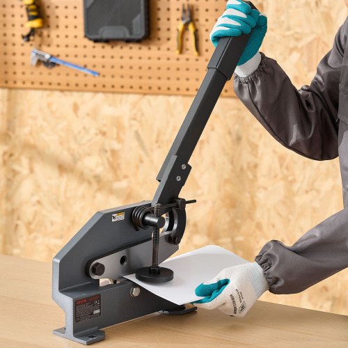Sheet Metal Shear 6 in Manual Hand Plate Shear Heavy Duty Mounting Type