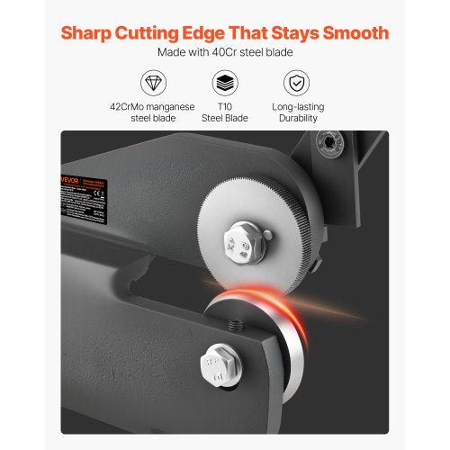 Sheet Metal Shear Throatless Rotary Hand Shear 16 Gauge Mild Steel Sheet