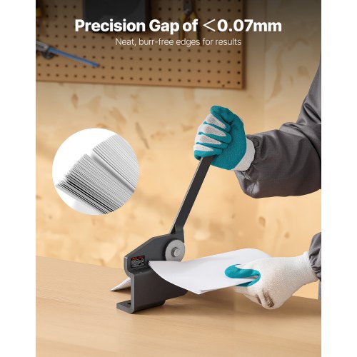 Sheet Metal Shear Throatless Rotary Hand Shear 16 Gauge Mild Steel Sheet