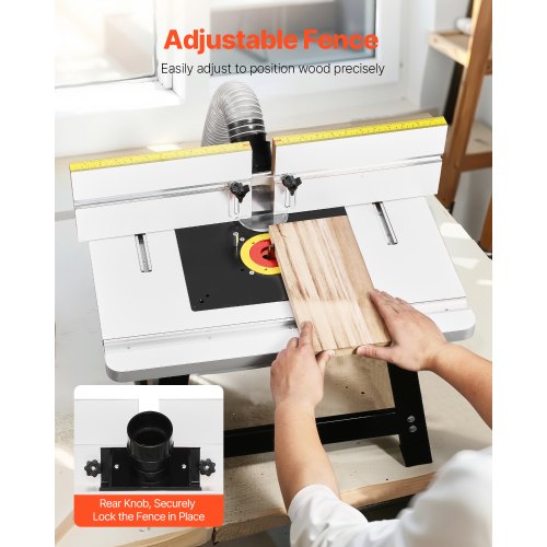 Benchtop Router Table 24 in x 15.7 in Bench Top Routing Table with Adjustable