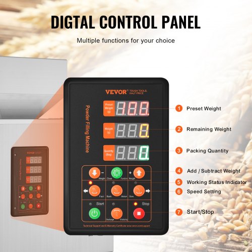 Powder Filling Machine 0002044lbs1200g Automatic Intelligent Particle