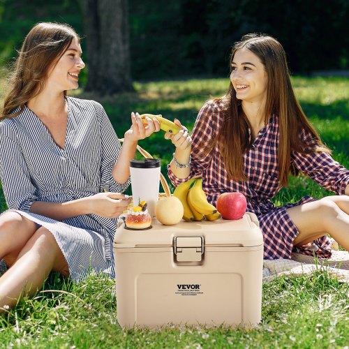 Portable Cooler 16.5 QT Hard Cooler with Ice Retention HeavyDuty Handles