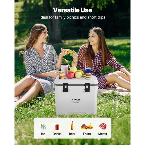 Portable Cooler 38 QT Hard Cooler with Ice Retention HeavyDuty Handles