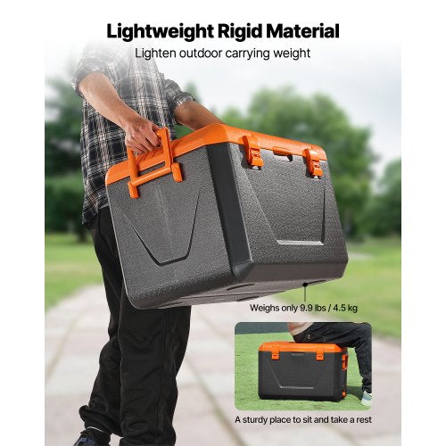 Portable Cooler 63 QT Hard Cooler with Ice Retention HeavyDuty Handles