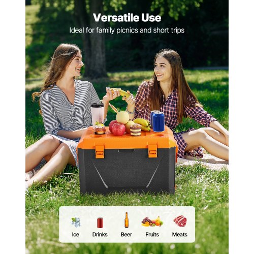 Portable Cooler 63 QT Hard Cooler with Ice Retention HeavyDuty Handles